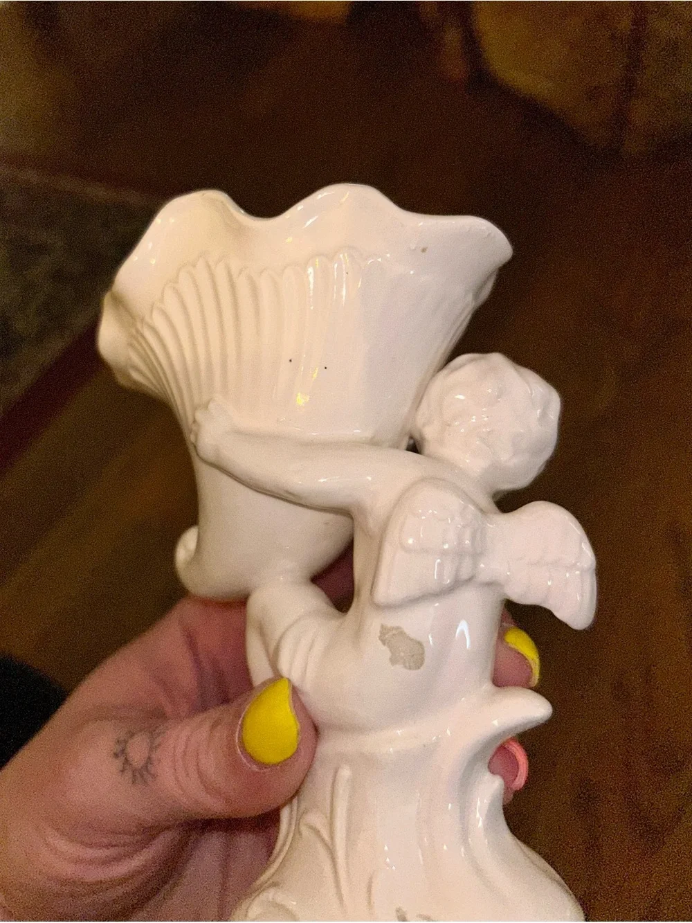 Vintage/Antique Napco Japan Cherub Vase/Planter